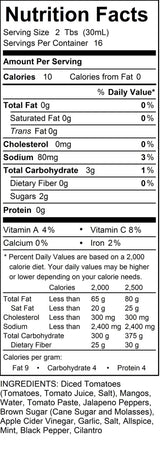 All-Natural Mango Salsa by Dennis’ Gourmet | This fresh, hearty restaurant salsa is low in sugar, calories, carbs, and sodium. Fat and gluten-free
