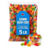 Gummi Bear Cubs Candy, 12 Fruit Flavors, Soft Chewy Gummies, 5 lb Bag