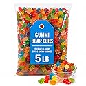 Gummi Bear Cubs Candy, 12 Fruit Flavors, Soft Chewy Gummies, 5 lb Bag