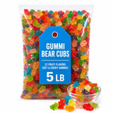 Gummi Bear Cubs Candy, 12 Fruit Flavors, Soft Chewy Gummies, 5 lb Bag