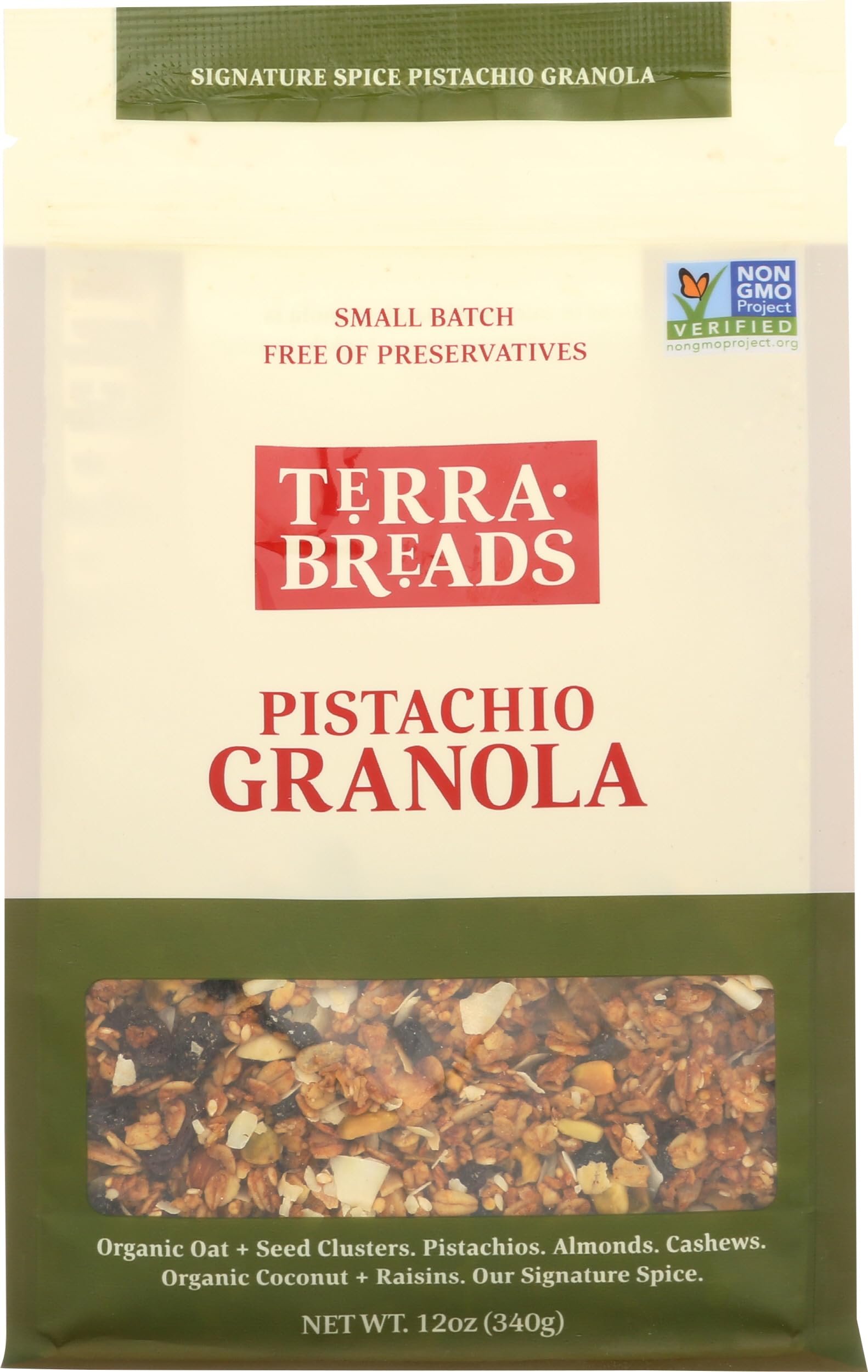 Terra Breads, Granola Pistachio, 12 Ounce