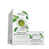 ANDREW LESSMAN Tea - Peppermint Green Tea 60 Sachets - Blend of Certified Organic Sencha Green Tea, Premium Peppermint. Powerful Anti-oxidant EGCG