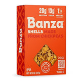 Banza Shells Pasta from Chickpeas - Gluten Free, High Protein, and Lower Carb Protein Shells Chickpea Pasta - 8oz