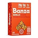 Banza Shells Pasta from Chickpeas - Gluten Free, High Protein, and Lower Carb Protein Shells Chickpea Pasta - 8oz