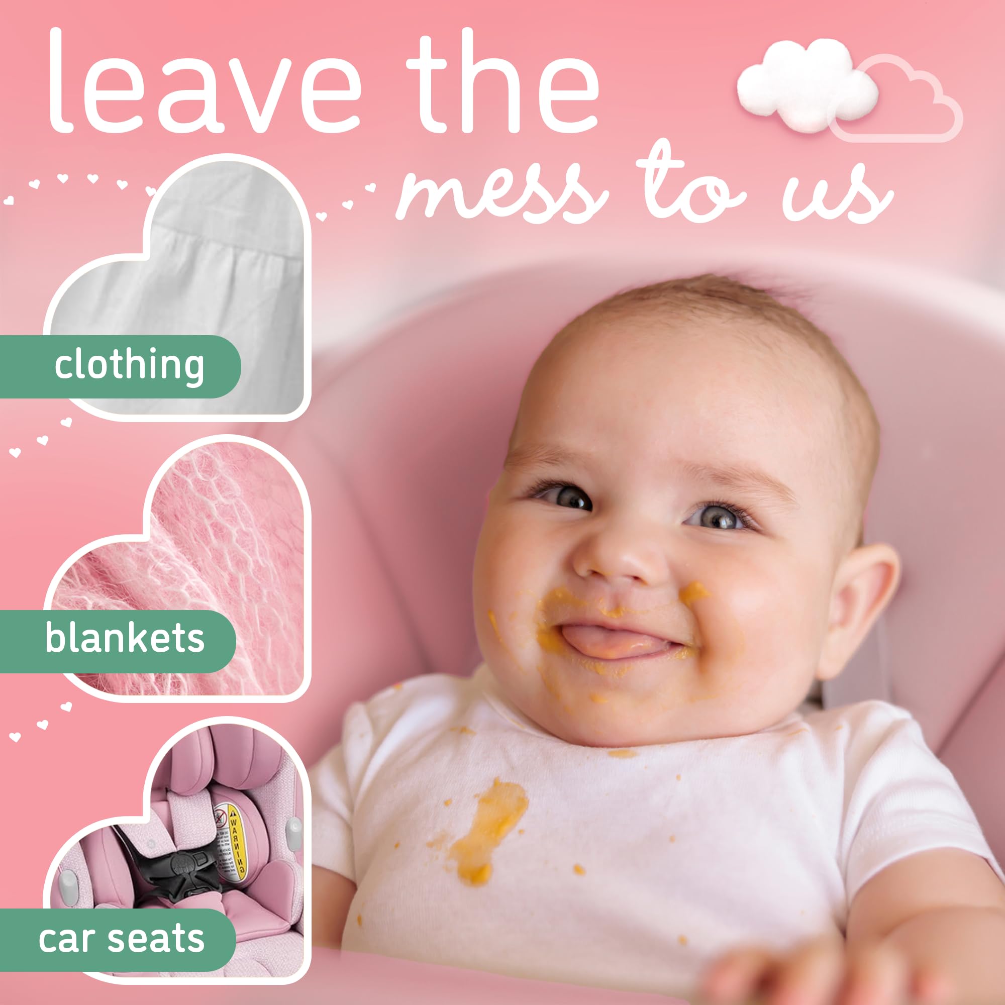 Baby Gifts Set by Dreft, Baby and Mom Gift Set with Liquid Laundry Detergent, Laundry Stain Remover, Stain Remover Pen & All Purpose Cleaner Spray