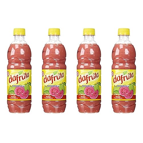 4 Pack Dafruta Guava Concentrate Juice 16.9 Fl.Oz. | Suco de Goiaba Concentrado (Pack of 4)