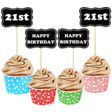 56 PCS Black Chalkboard Picks Chalkboard Sign Food Toppers Cheese Markers Cake Cupcake Topper for Birthday Party Wedding Gender Reveal Baby Shower