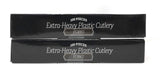 Fineline Flairware Collection Heavy Duty Black Plastic Spoons - Quality, Extra Durable Disposable Teaspoons, Practical for Serving and Portioning Hot