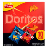 Frito-Lay Doritos Mix Variety Pack, Nacho Cheese & Cool Ranch, 1oz Bags (10 Pack)