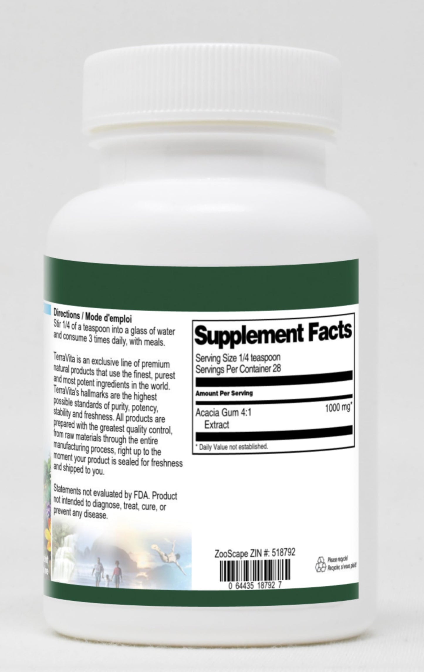 Acacia Gum 4:1 Powder (1 oz, ZIN: 518792)