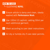Grangers Clothing Repel Wash-In (1 Liter Refill)| PFC-Free Waterproofing Treatment for GORE-TEX, Rain Jackets & Technical Outerwear | Restores Durable