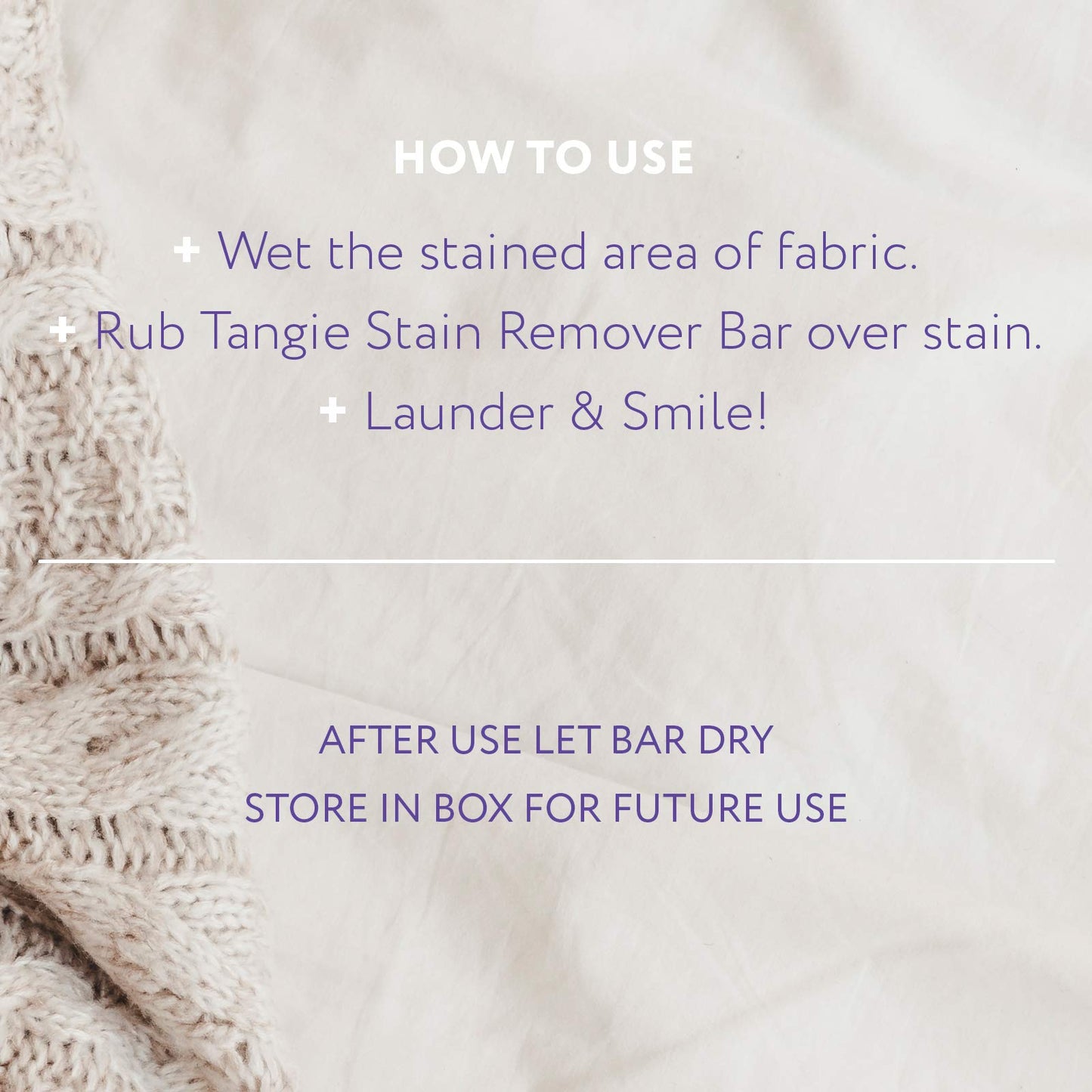 Natural stain remover laundry bar plastic-free