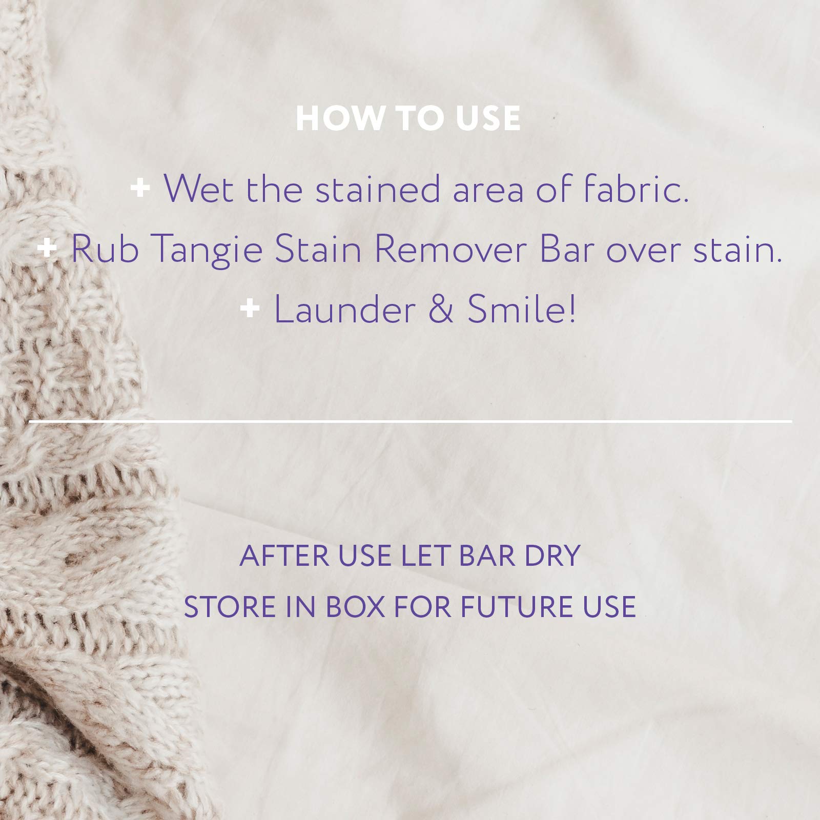 Natural stain remover laundry bar plastic-free