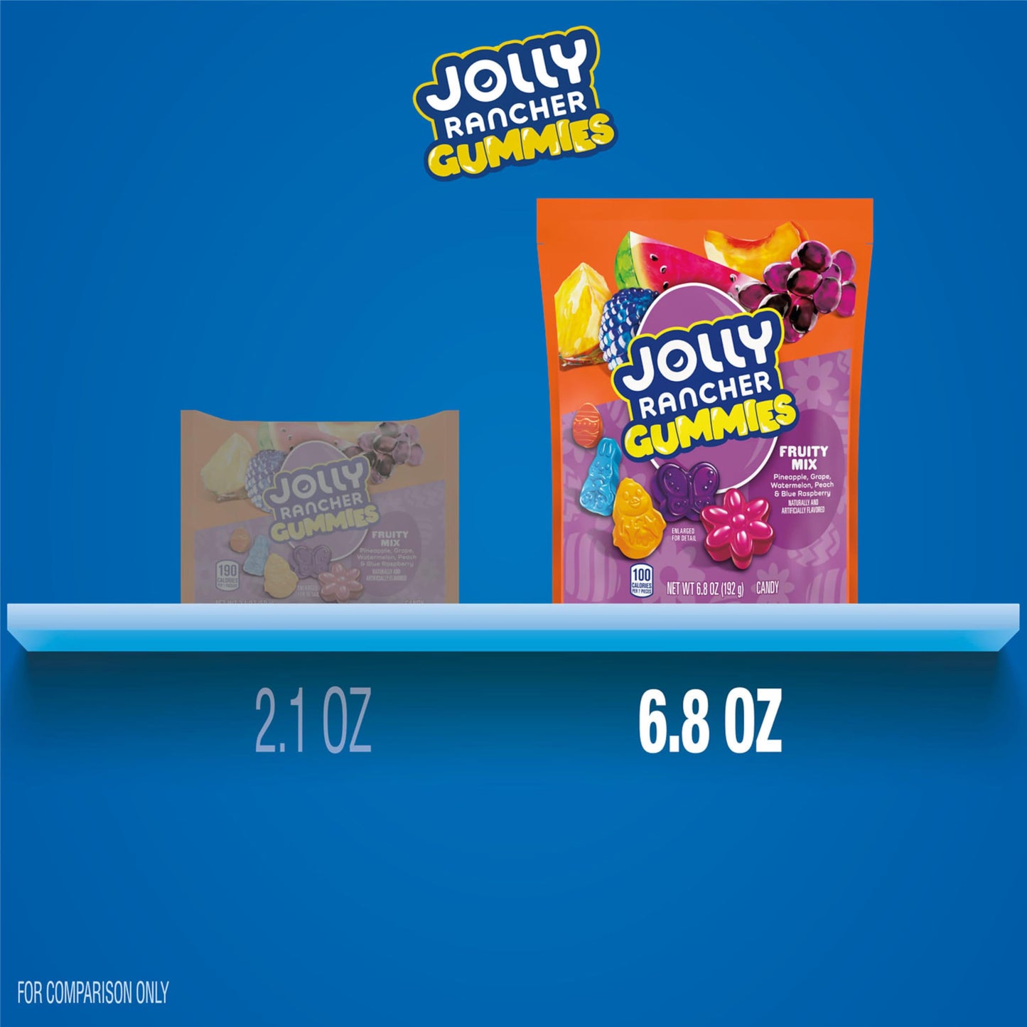 JOLLY RANCHER Gummies Fruity Mix Flavored, Easter Candy Bag, 6.8 oz