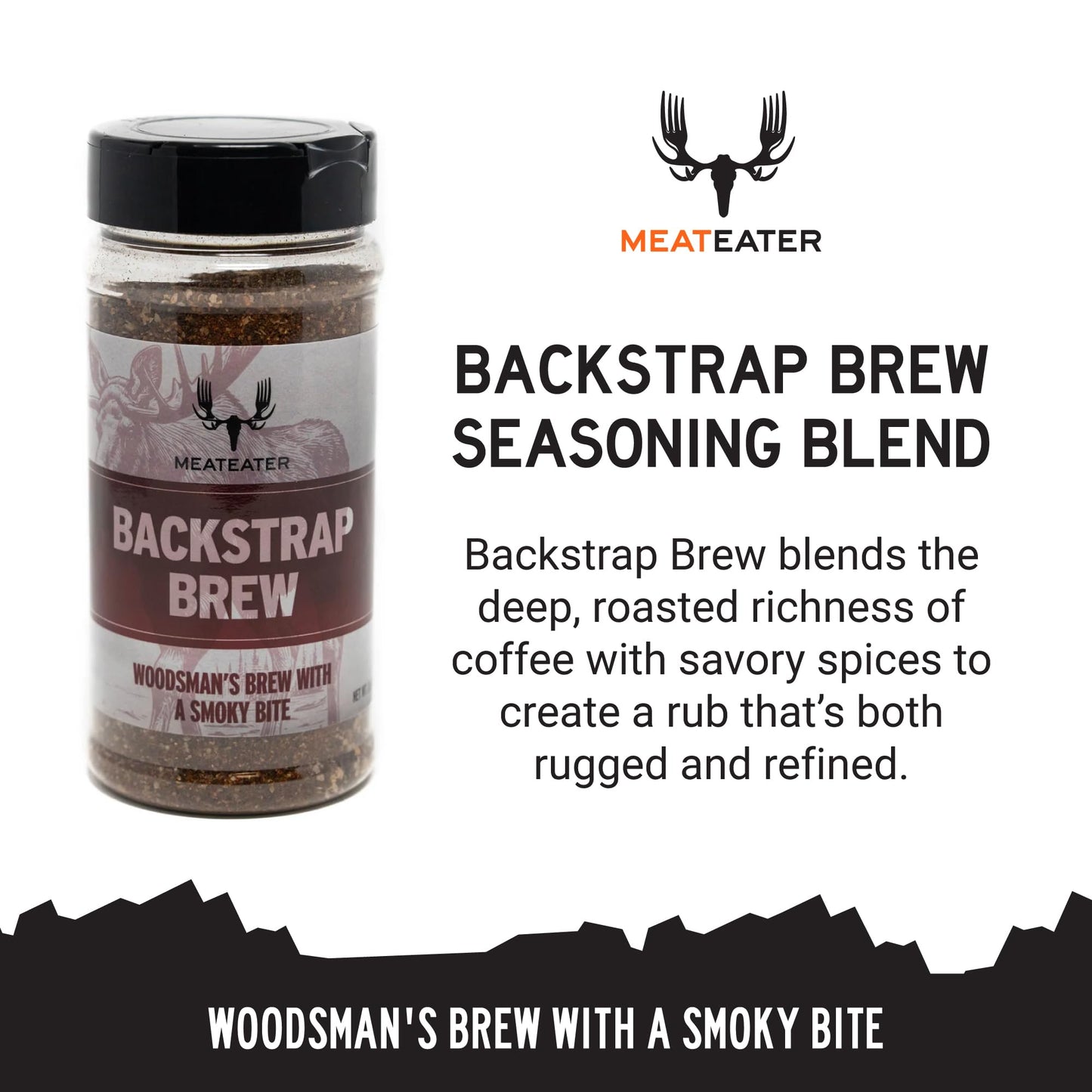 MeatEater Seasoning Blend | Backstrap Brew | Spices, Brown Sugar, & Paprika | Bold Meat Seasonings & Grill Rub | All Purpose Flavor for Wild Game |