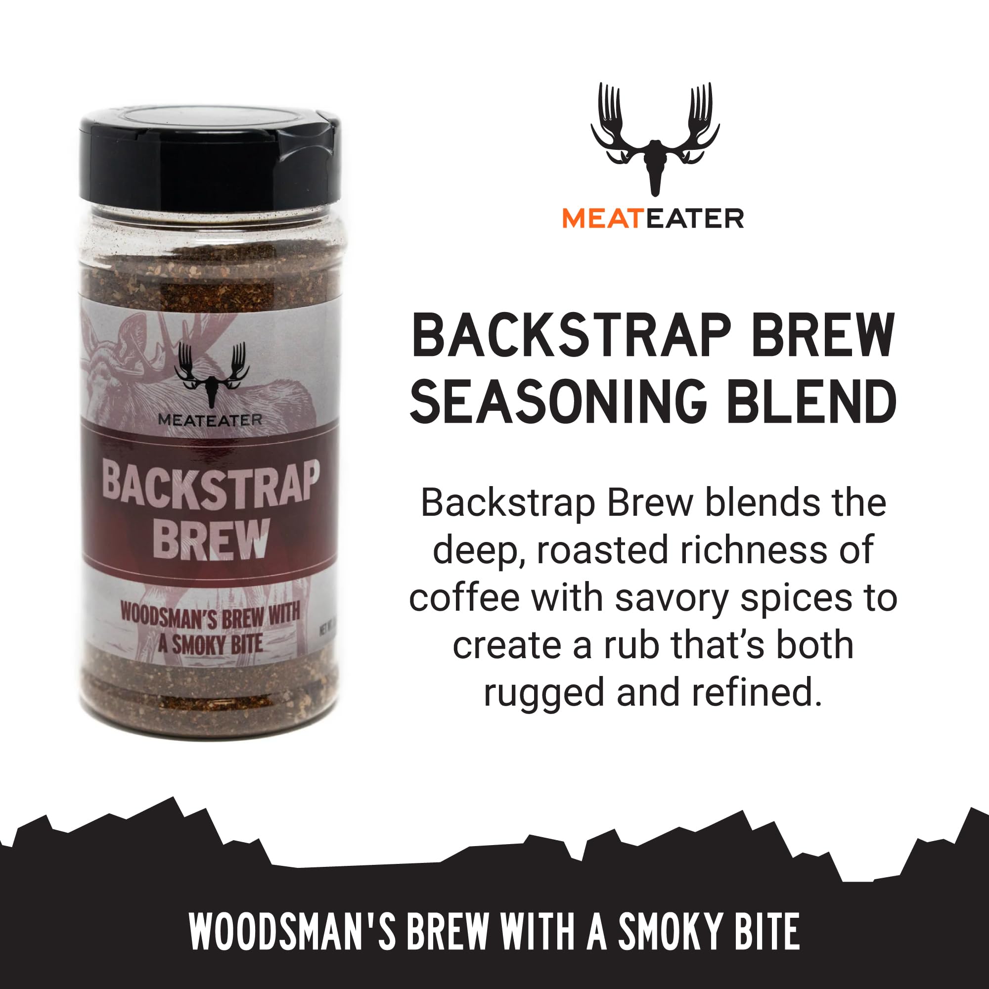 MeatEater Seasoning Blend | Backstrap Brew | Spices, Brown Sugar, & Paprika | Bold Meat Seasonings & Grill Rub | All Purpose Flavor for Wild Game |