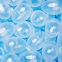 Entervending Easter Eggs 3” - Clear Fillable Plastic Capsule - 12ct - Easter Basket Stuffers - Empty Large Enough to Hold Toy or Candy - Capsules