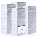 Simpli-Magic Cotton Shop Towels 14"x12" (90 Pack) - Reusable Cleaning Shop Rags for Automobiles, Industries, Garage and Homes (White)