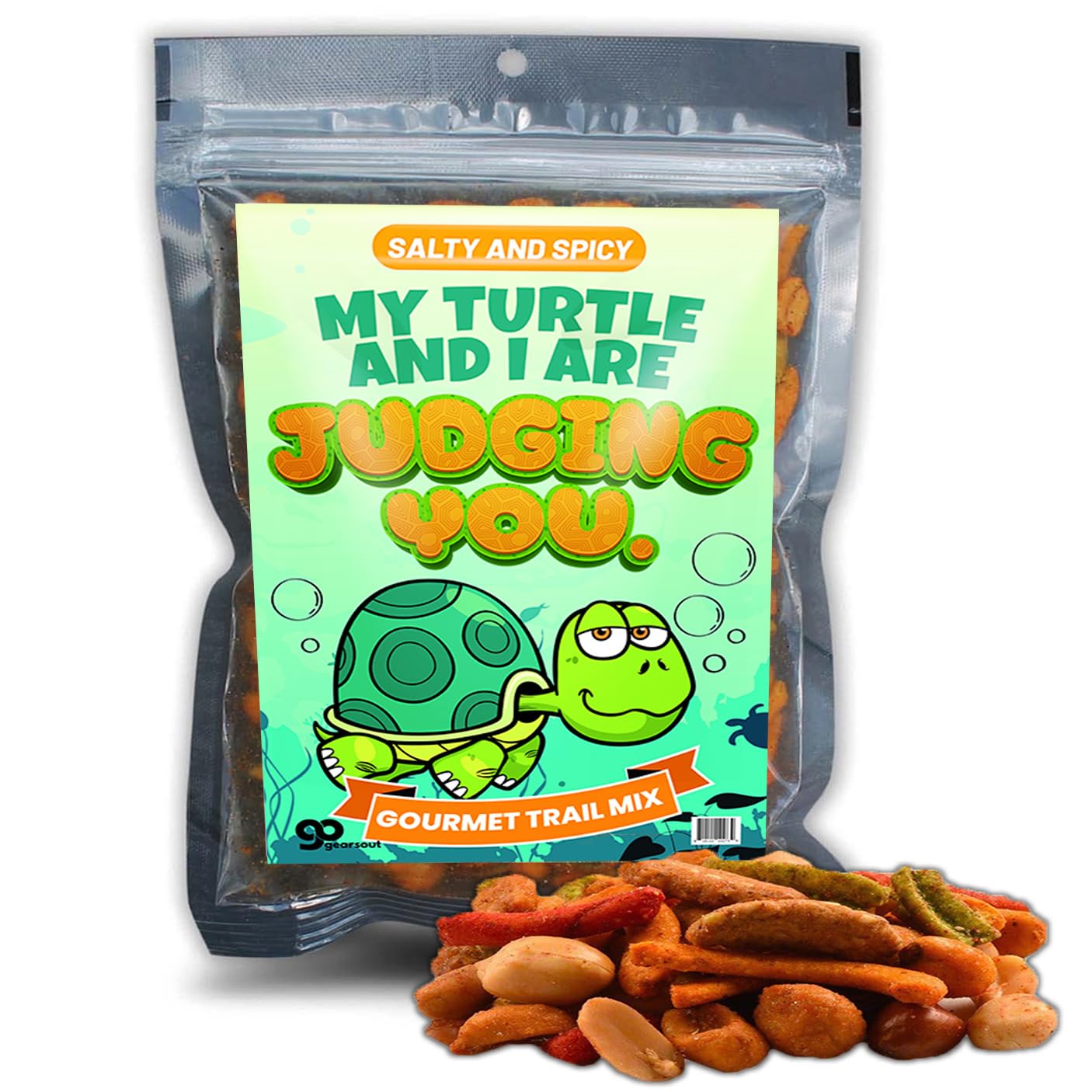 Irresistible Turtle and I Judge You Snack Blend - Nutty Snack Mix with Premium Ingredients for Satisfying Snacking Pleasure