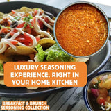 Breakfast & Brunch Seasoning Set - Artisanal Spice Blends Six Pack | Authentic Small Batch Seasonings | 6 Gourmet All Natural Spices | Hand Packed