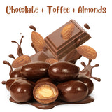 Milk Chocolate Toffee Coated Almonds by It's Delish, 48 Oz Jumbo Container | Milk Chocolate Covered Candy Nuts Bulk Almond Chocolates Sweet & Crunchy