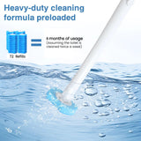 Saraudy 72 Count Toilet Brush Refill Pads, Toilet Brush Refill, Only Compatible Disposable Toilet Brush, Toilet Scrubber Refills, Brush Head