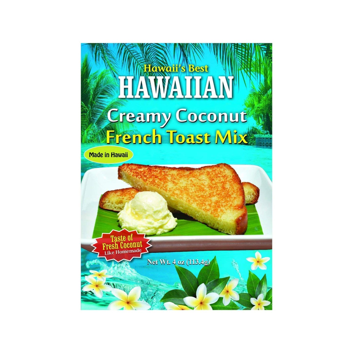 Hawaii's Best Hawaiian Creamy Coconut French Toast Mix Pack of 3