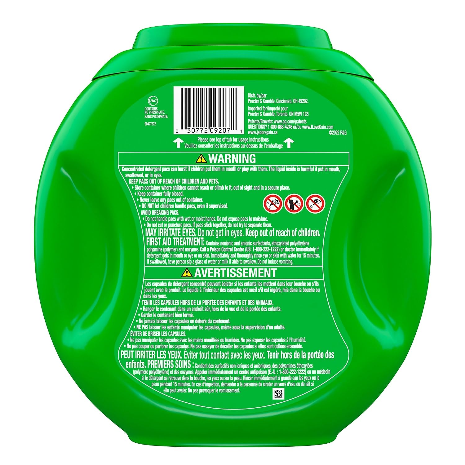 Gain Flings Laundry Detergent Pacs, Original Scent, 81 count