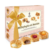 Matilde Vicenzi Millefoglie D'Italia Fine Selection of Italian Pastries - Gourmet Gifts For Teachers, Fathers Day - Assortment of Vanilla, Apricot