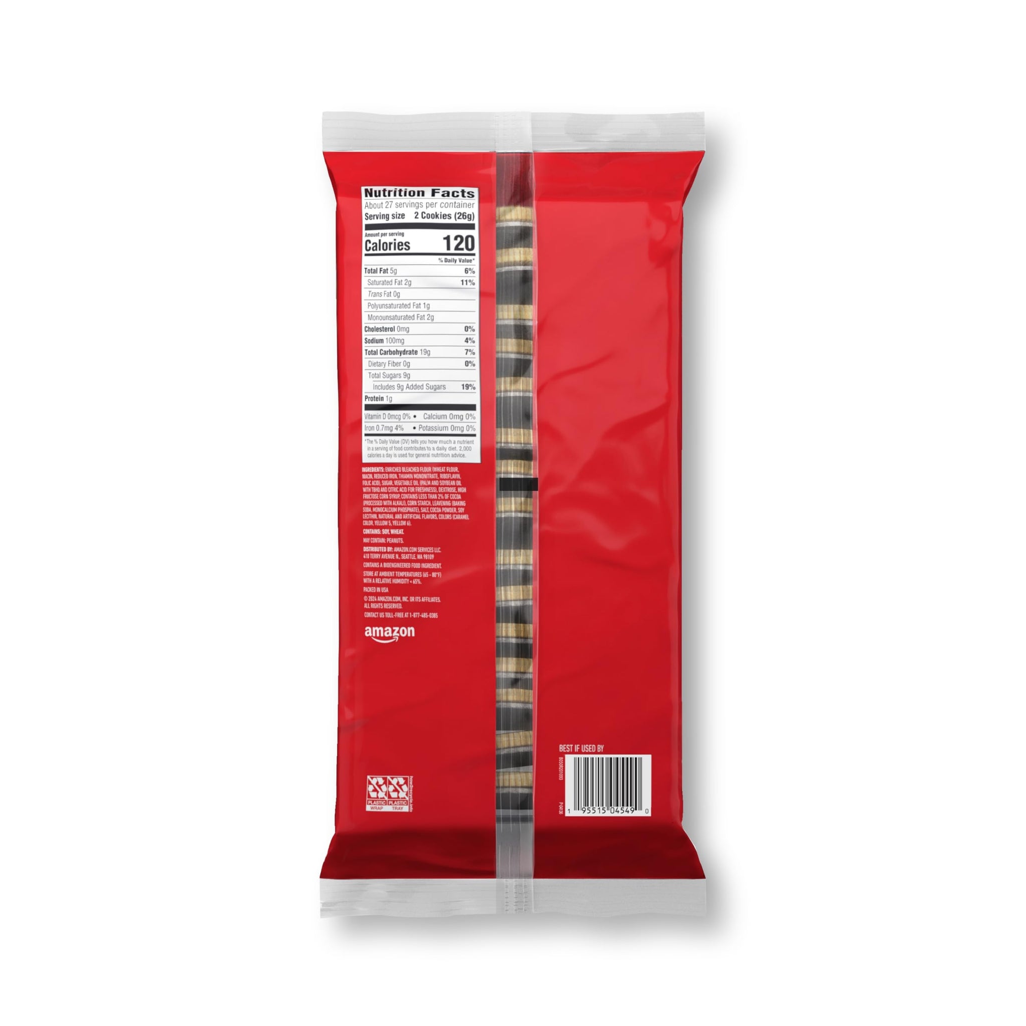 Amazon Saver, Duplex Sandwich Cookies, Chocolate Flavor, 25 oz
