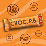 good! Snacks Chocolate Peanut Butter Vegan Protein Bar, Soy & Gluten Free, Plant Based, Low Sugar, 15g Clean Protein, Natural Healthy Snack, Kosher