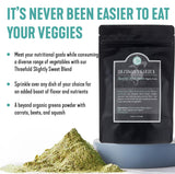 Dr. Cowan’s Garden Threefold Slightly Sweet Vegetable Powder, Greens Powder with Organic Carrots, Beets, Swiss Chard, Kale, Organic Veggie Supplement