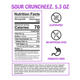 Rotten Sour Gummy Cruncheez - Low Sugar, Low Calorie, 5g Gut-Friendly Prebiotic Fiber, Gluten Free Candy, No Artificial Dyes - 5.3 oz Share Pack [2