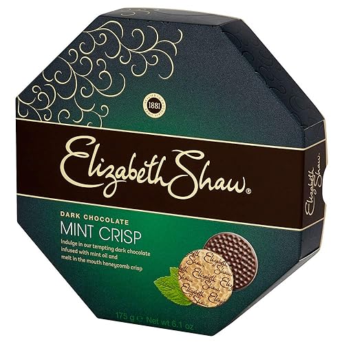 Elizabeth Shaw Mint Crisp Dark Chocolate (175g) - Pack of 2