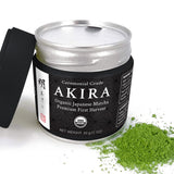 Akira Matcha 30g - Organic Premium Ceremonial Japanese Matcha Green Tea Powder - First Harvest - Zero Sugar - USDA and JAS Certified