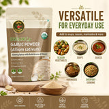 Spice Magic Organic Garlic Powder (Allium sativum),8 oz (226 g) | Finely Ground & Aromatic | Lab Tested,No ETO & Additive-Free | Premium Garlic
