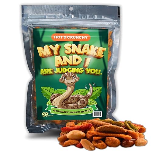 Sensational Snake and I Approved Trail Mix - Exotic Reptile Snacking Nutty, Fruity, and Crunchy Blend Healthy Reptile Treat for Pet Owners