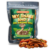 Sensational Snake and I Approved Trail Mix - Exotic Reptile Snacking Nutty, Fruity, and Crunchy Blend Healthy Reptile Treat for Pet Owners