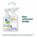 ATTITUDE Window and Mirror Cleaner, EWG Verified, Plant- and Mineral-Based Ingredients, Vegan and Cruelty-free Household Products, Citrus Zest, 27.1