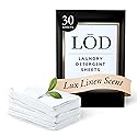 L?D Laundry Sheets | Laundry Detergent Sheets For Washing Clothes | Home Essentials & Travel Essentials | Easy To Use | Plant-Based | Lux Linen Scent