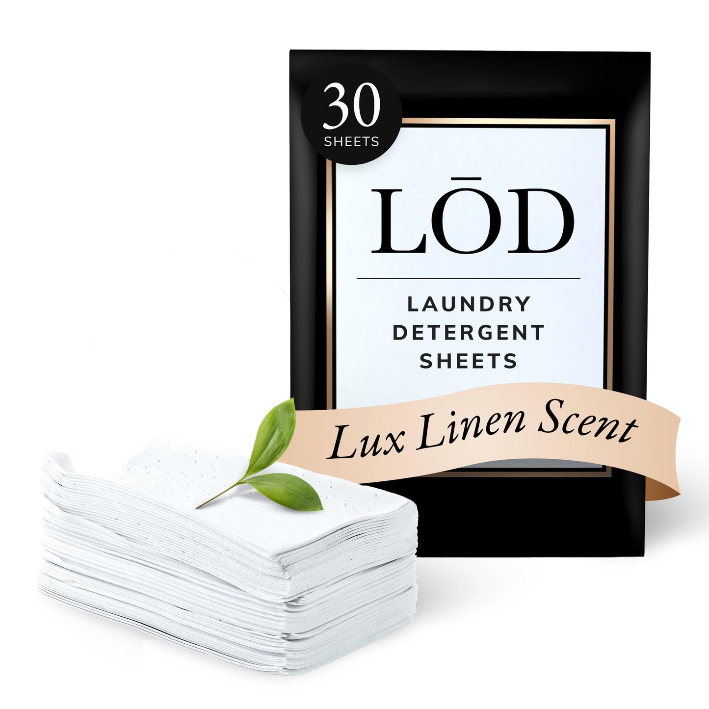 L?D Laundry Sheets | Laundry Detergent Sheets For Washing Clothes | Home Essentials & Travel Essentials | Easy To Use | Plant-Based | Lux Linen Scent