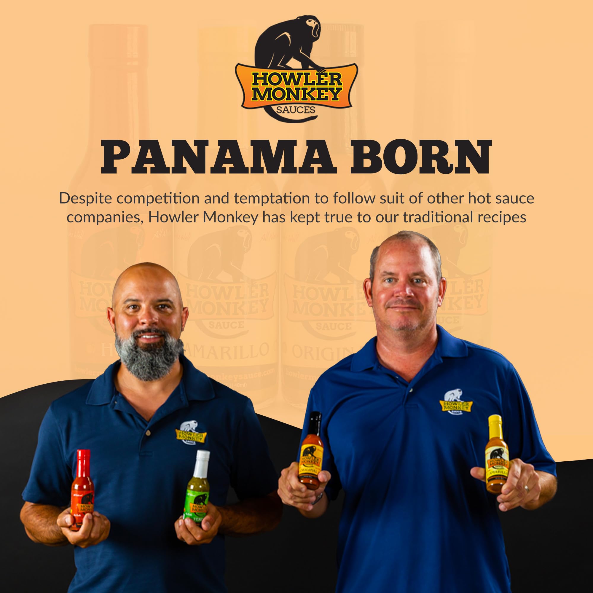 Howler Monkey Sauce - Original Panamanian Hot Sauce - 5 Fl Oz (Pack of 4)