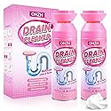 Foaming Drain Cleaner,Drain Clog Remover -Sink Cleaner and Deodorizer,Foaming Cleaners for Kitchen, Sinks, Shower Drains,Tub (2pcs)