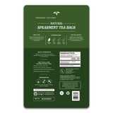 Gourmet Royale Spearmint Tea, 100 Count, Sustainable Tea Bags, Caffeine & Sugar Free, Resealable Pouch, Refreshing & Natural, Grown in Sri Lanka
