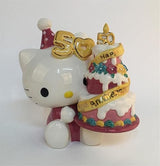 Blue Sky Clayworks Hello Kitty 50th Anniversary Party with Adorable Mini Tiered Birthday Celebration Cake with 22K Gold Accents (2024 Limited Edition