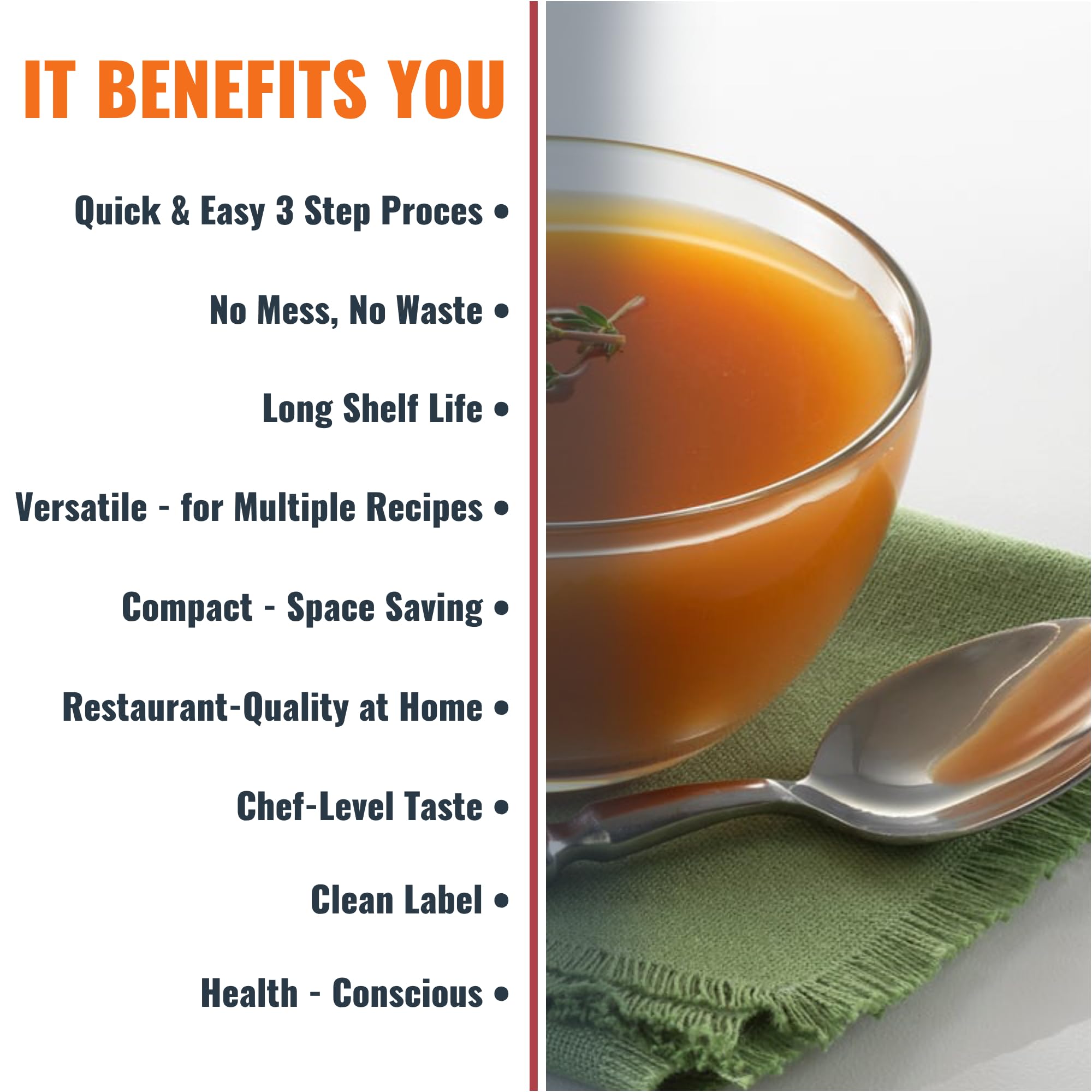 SAVORY CHOICE Vegetable Broth Concentrate, 1 Box of 12 Packets (9.6g) - Vegan, Vegetarian, Gluten-Free, Diary-Free Broth Concentrate