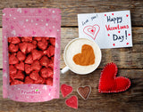 2 Pounds Fruidles Valentine's Milk Chocolate Hearts, Party Bag Fillers, Red Individually Wrapped Foils, Kosher Certified