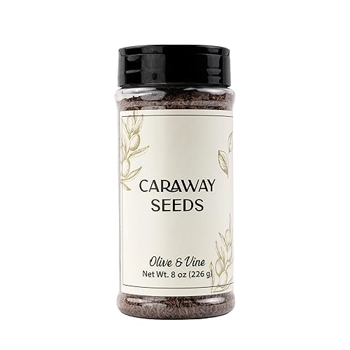 Olive & Vine Caraway Seeds, Earthy & Aromatic, Seasoning for Rye Bread, Sauerkraut, and Goulash, Rich Tradition, Authentic Taste, For Global Recipes