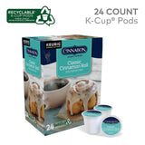 Cinnabon Classic Cinnamon Roll, Single-Serve Keurig K-Cup Pods, Flavored Coffee, 24 Count