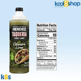 Herdez Taqueria Street Cilantro Lime Sauce 9 oz Plastic Bottle 4 Pack + 1 Taco Stand by KOOL8SHOP Infinite Deals